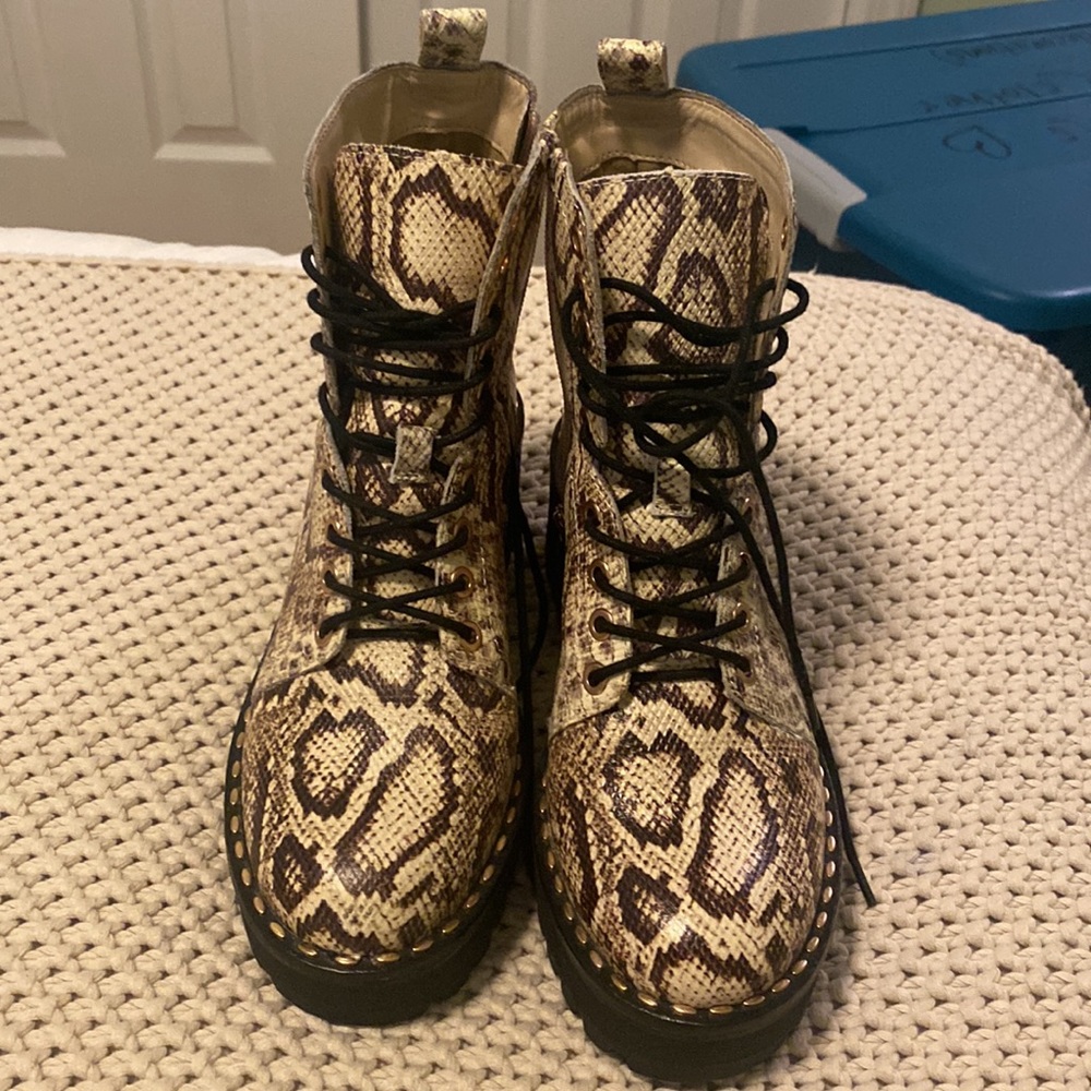 Vince Camuto snakeskin boots